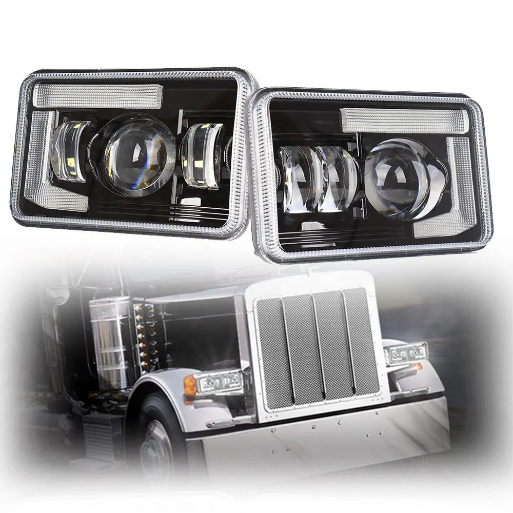 4x6" LED Headlight for Kenworth/Peterbilt/Freightliner